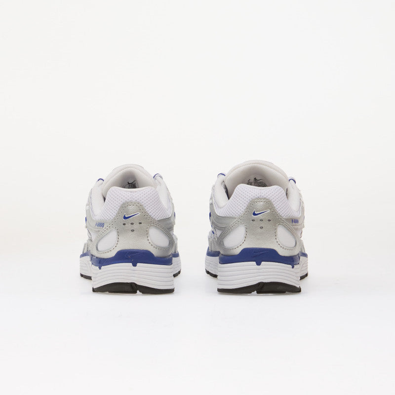 Nike P-6000 White/ Metallic Silver-Old Royal-Black