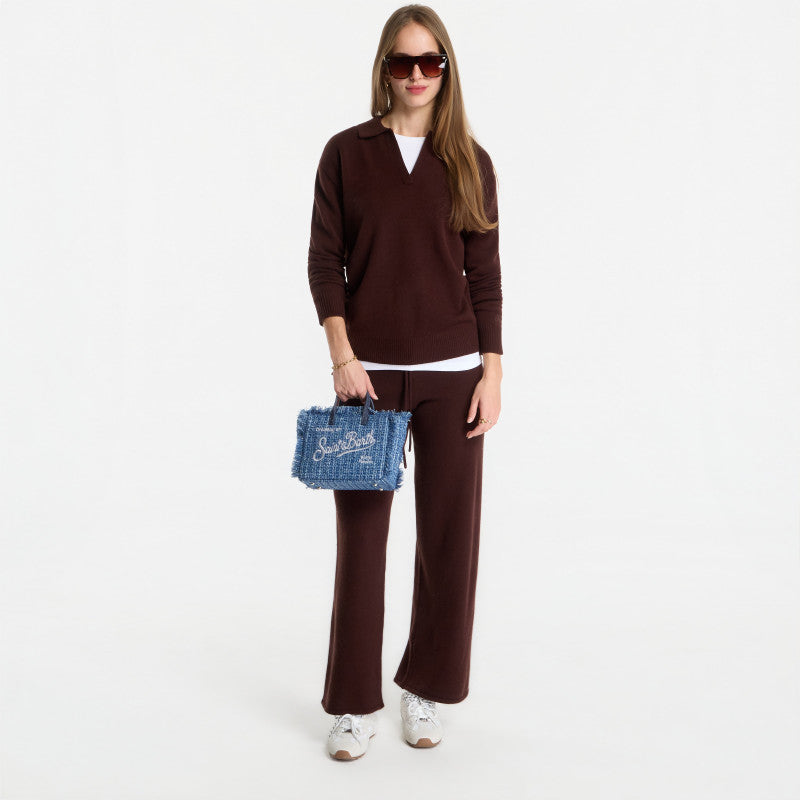 MC2 Saint Barth Cambon Wool Pant Brown