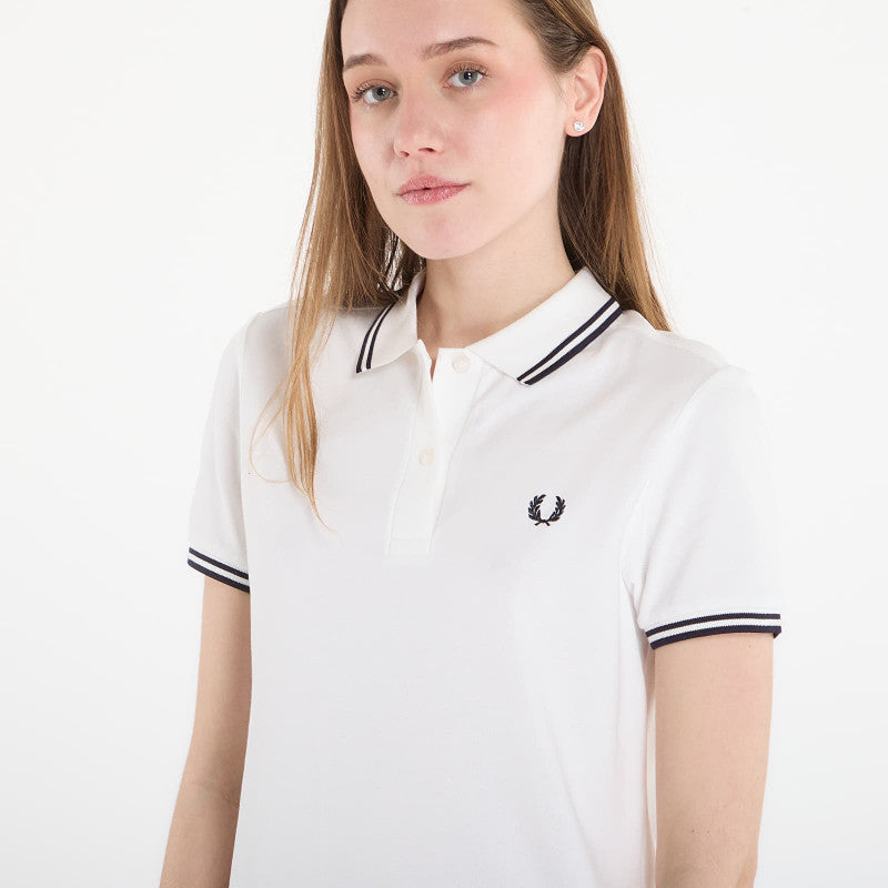 Sukienka FRED PERRY Twin Tipped Fred Perry Dress Snow White/ Navy