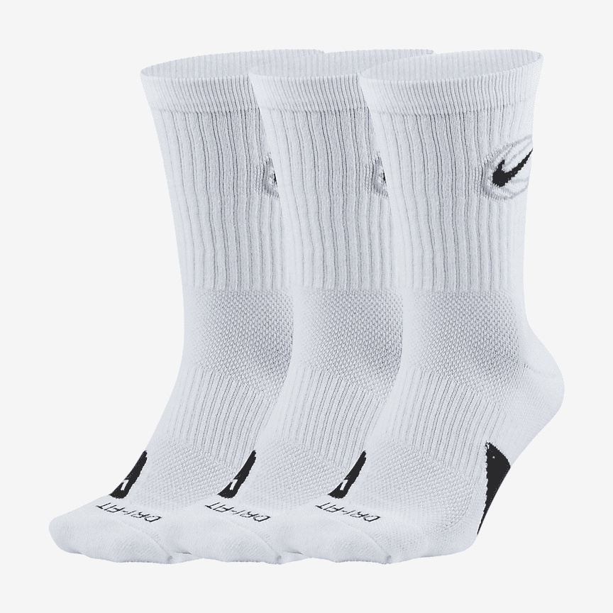 Nike Everyday Basketball Crew kojinės (3 poros)