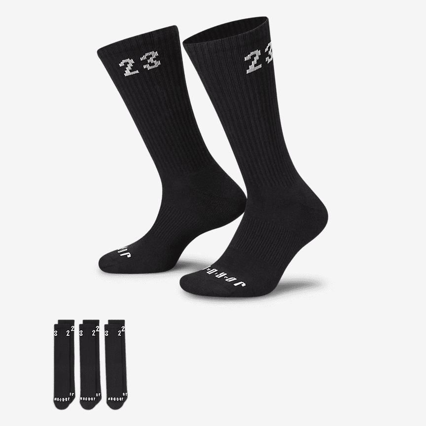 Jordan Essential Crew kojinės (3 poros)