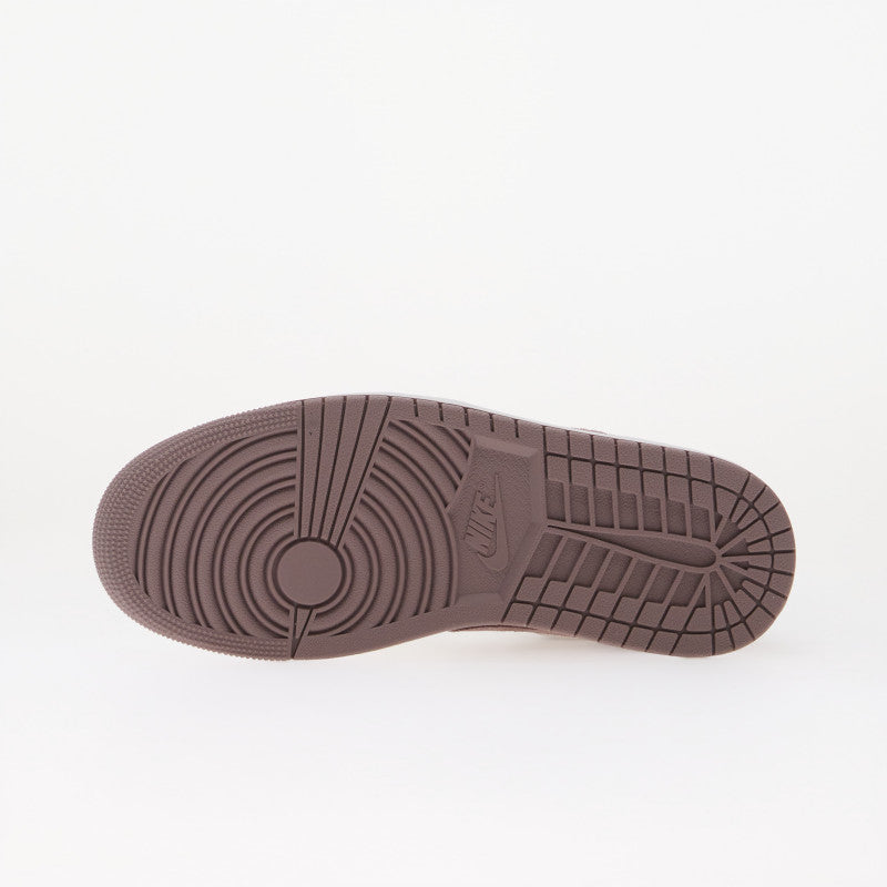 Air Jordan 1 Low Swan/ White-Purple Smoke