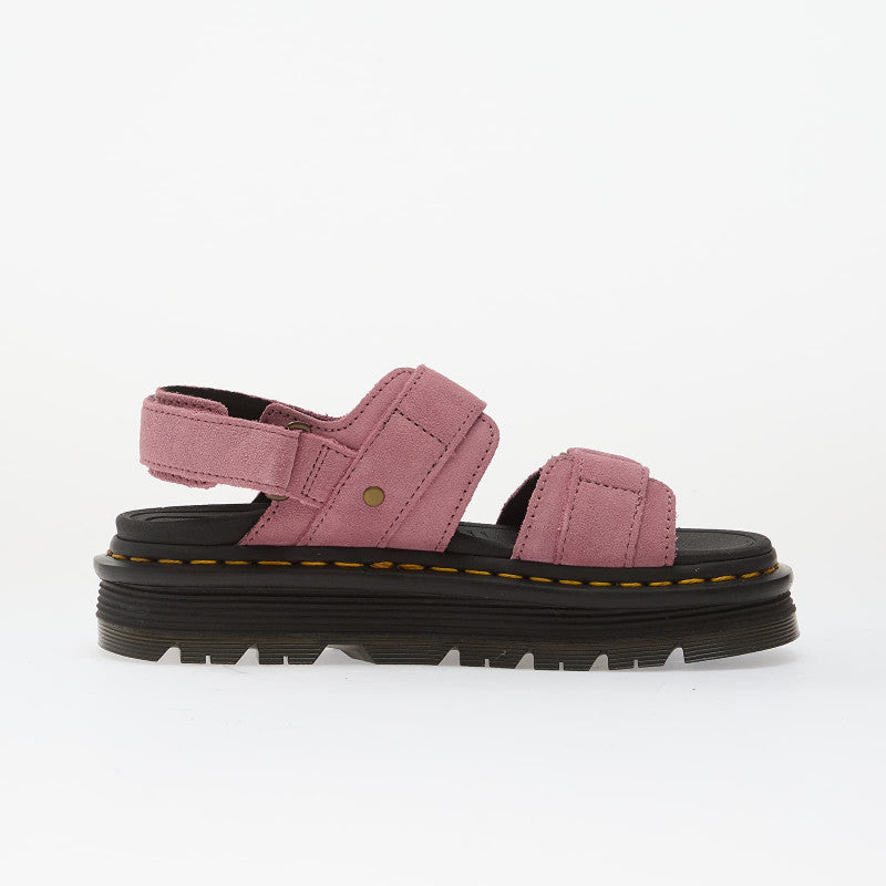Dr. Martens Zebzag Sandal Suede Dusty Rose