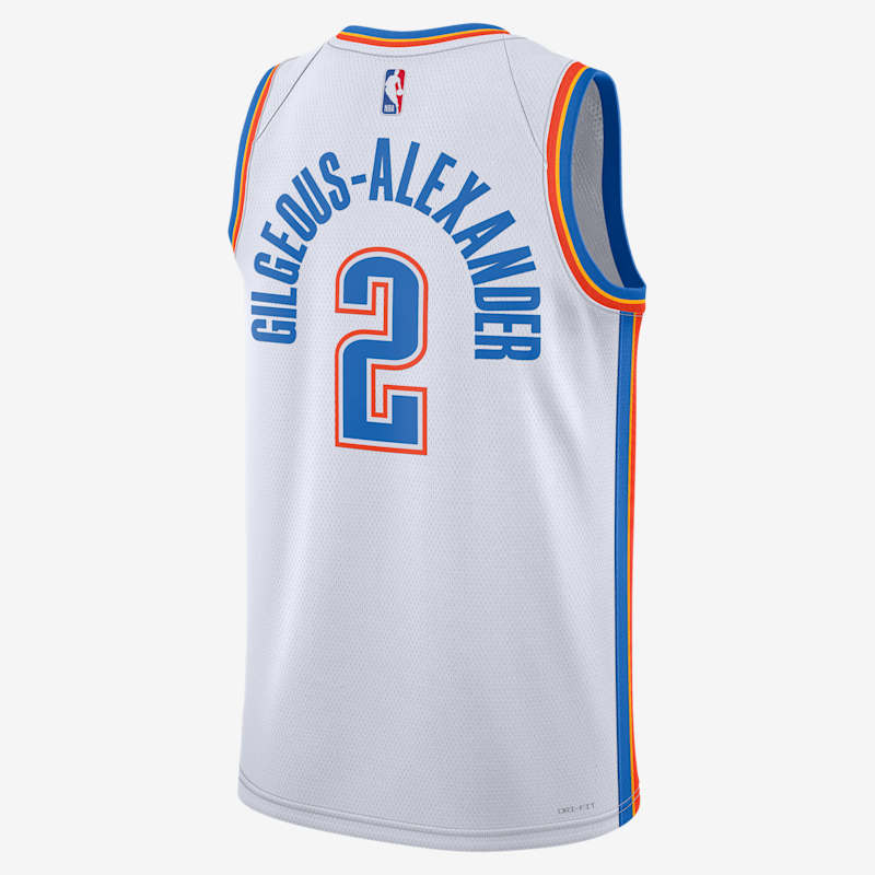 Nike Nba Oklahoma City Thunder Shai Gilgeous-Alexander Association Edition Marškinėliai