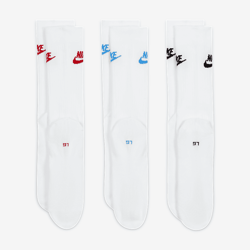 Nike Sportswear Everyday Essential Crew Socks 3-Pack