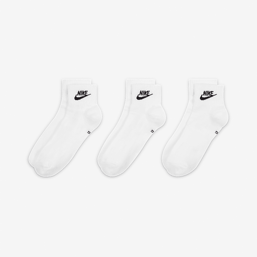 Nike Everyday Essential Ankle kojinės (3 poros)