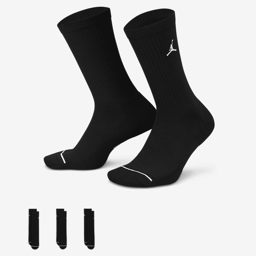 Jordan Everyday Crew Dri-Fit Kojinės (3 Poros)