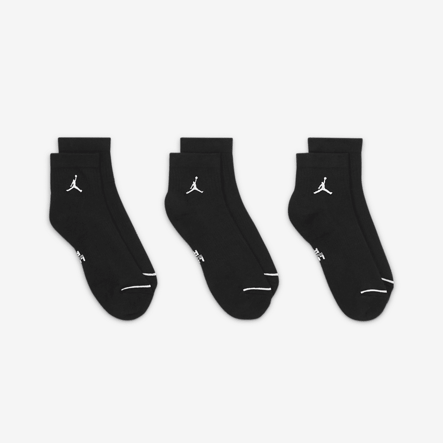 Jordan Everyday Ankle Dri-Fit Kojinės (3 Poros)