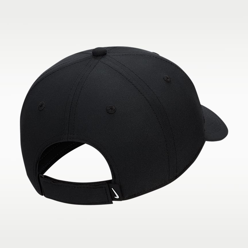 Nike Dri-FIT Club Structured Swoosh Cap Black/ White