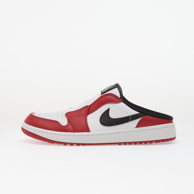 Air Jordan Mule White/ Black-Varsity Red