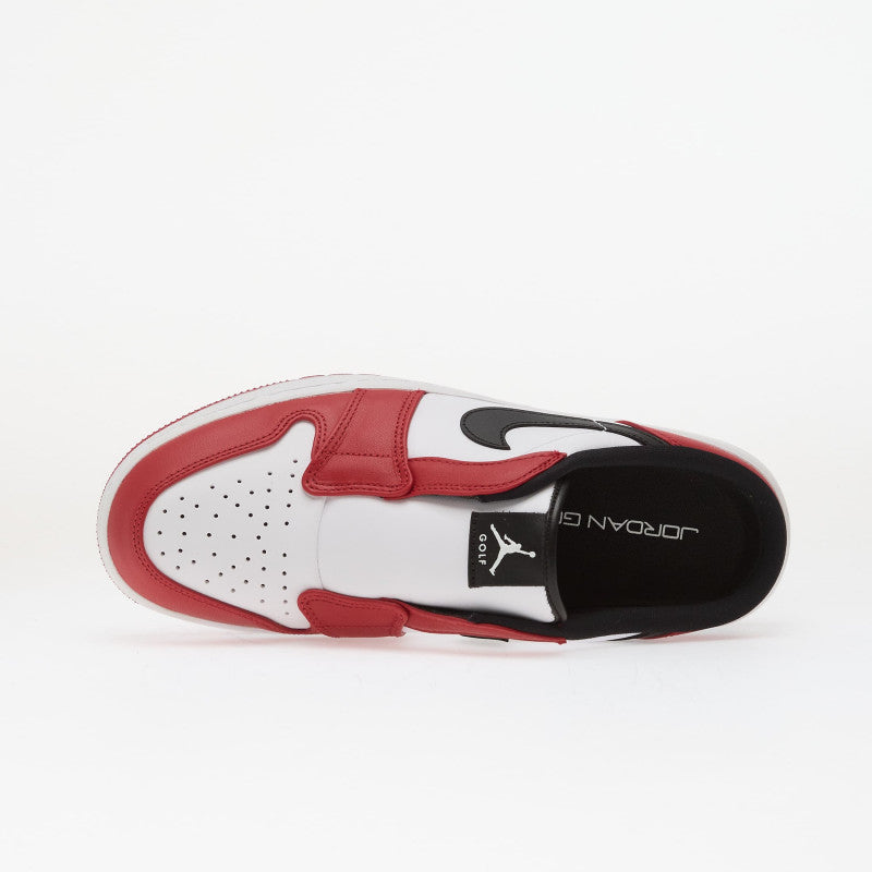 Air Jordan Mule White/ Black-Varsity Red