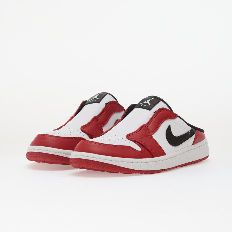 Air Jordan Mule White/ Black-Varsity Red