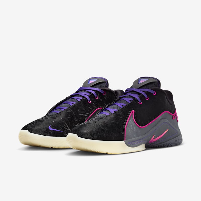 Nike LeBron XXII “Blacklight” Black/Laser Fuchsia-Dark Grey-Field Purple-Guava Ice