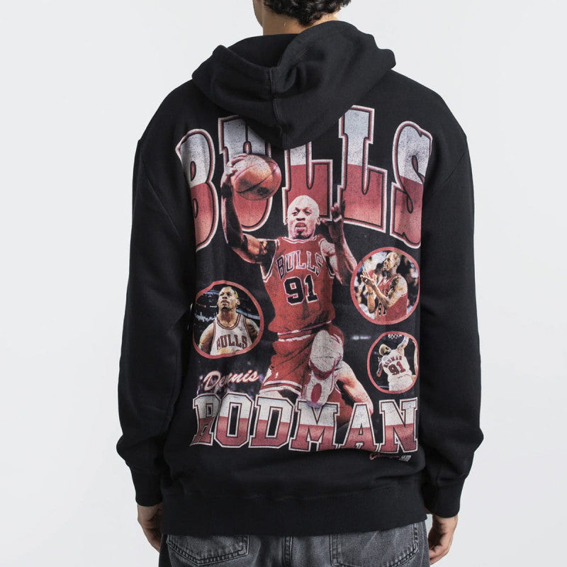 Mitchell & Ness NBA Player Photo Hoodie Chicago Bulls Dennis Rodman Black