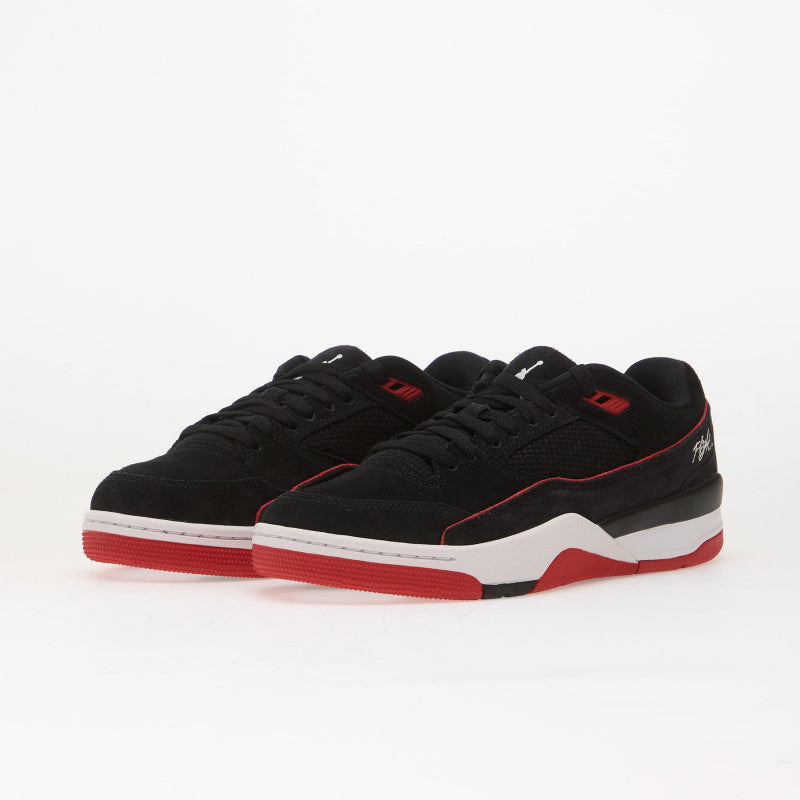 Jordan Flight Court Black/ White-University Red