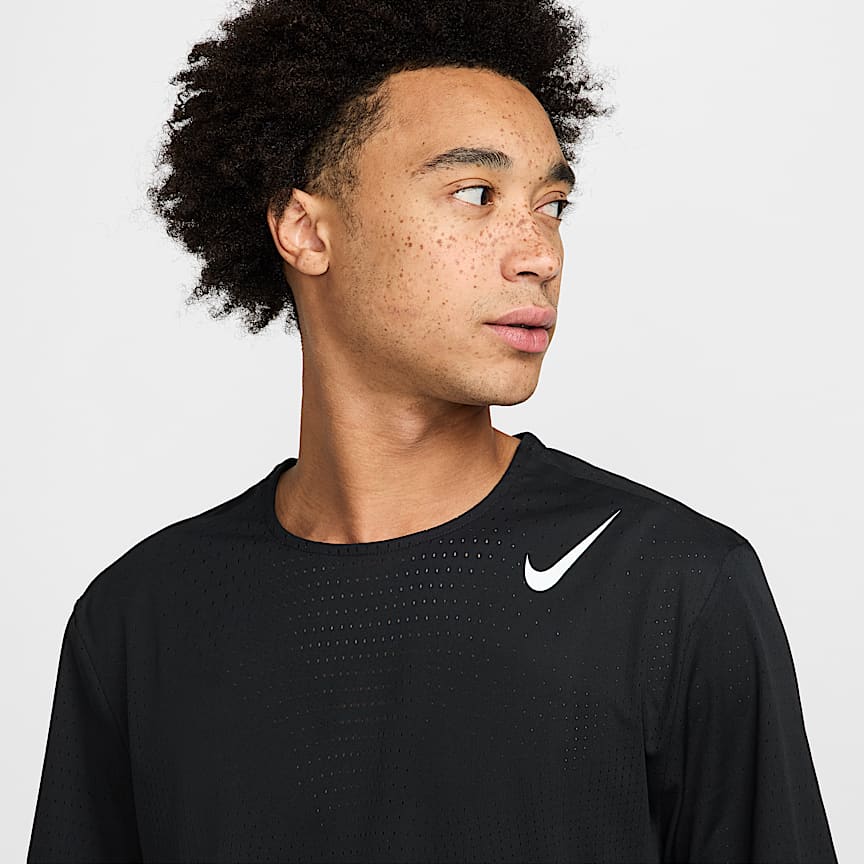 Nike AeroSwift Men's Dri-FIT ADV Short-Sleeve Running Top Black/ Summit White