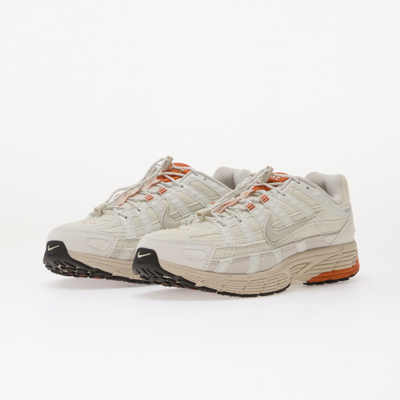Nike P-6000 Summit White/ Light Bone-Campfire Orange