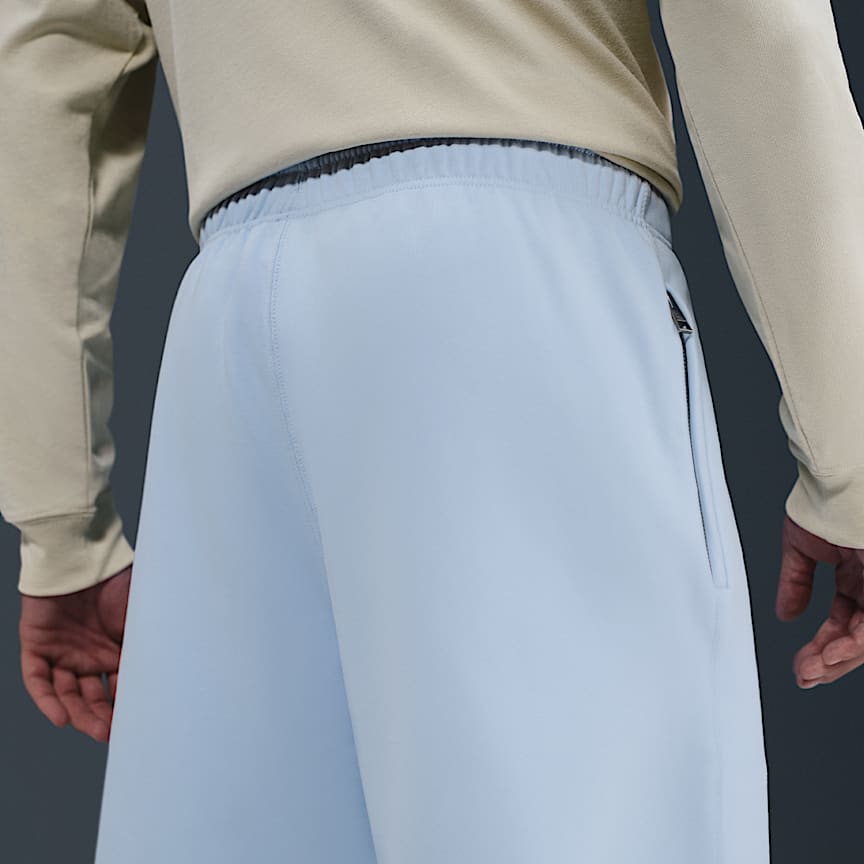 Nike Solo Swoosh Men's Cuffed Fleece Pants Celestine Blue/ Celestine Blue/ White