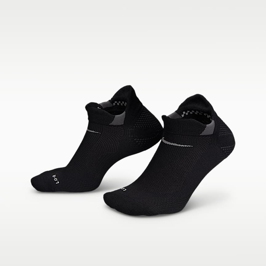 Nike Running Lightweight No-Show Socks 1 Pair Black/ Dk Smoke Grey/ Pure Platinum/ Smoke Grey