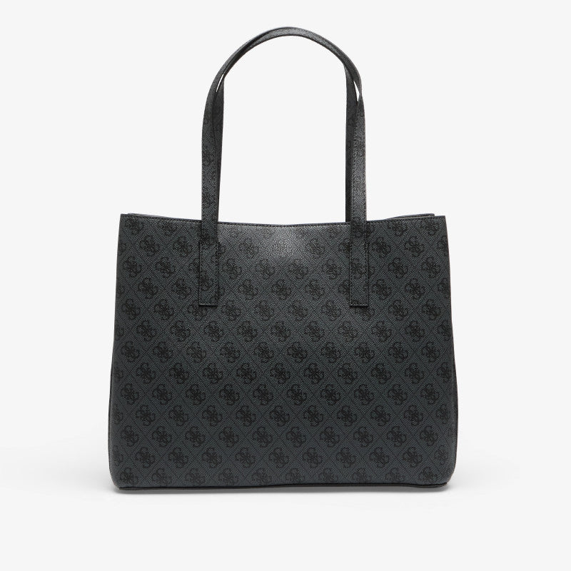 GUESS Meridian II Girlfriend Tote Coal Logo