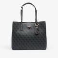 GUESS Meridian II Girlfriend Tote Coal Logo