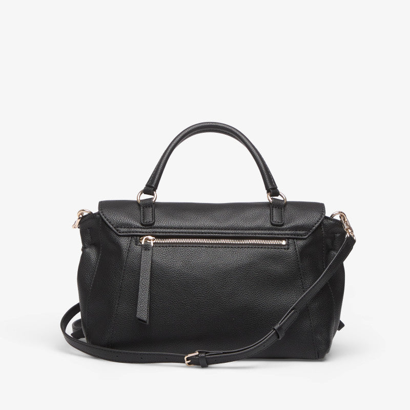 GUESS Devon Top Handle Flap Black