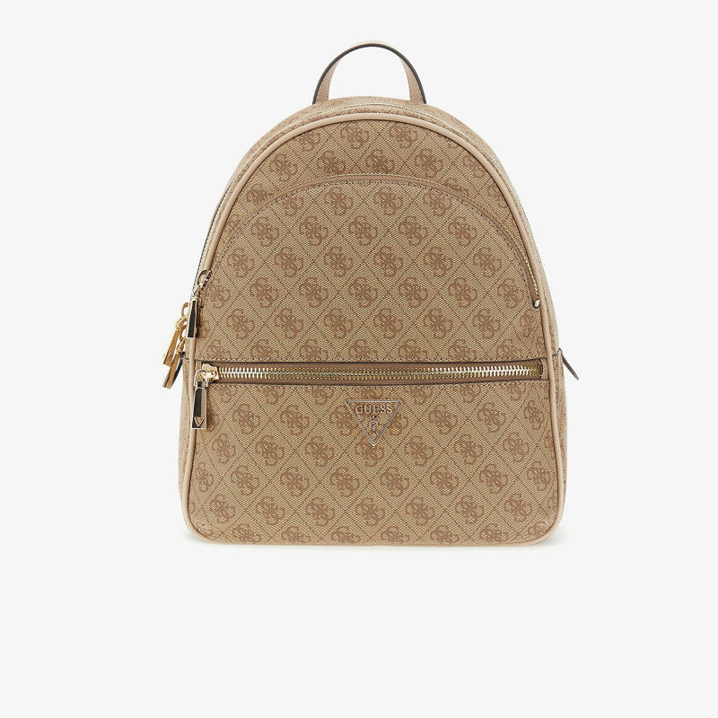 GUESS Manhattan II Large Backpack Latte Logo