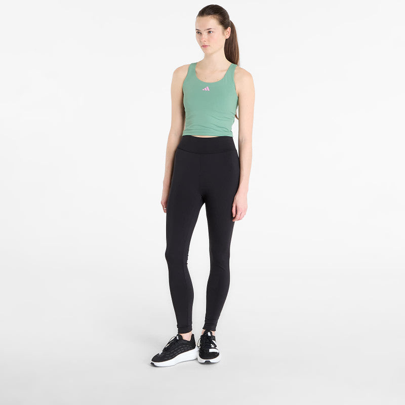 adidas 3 Stripes Studio All Me Light Support Tank Top Preloved Green