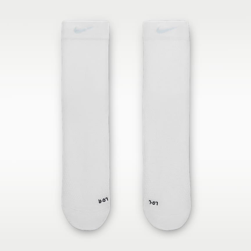 Nike Running Lightweight Micro Crew Socks 1 Pair White/ Black/ Pure Platinum