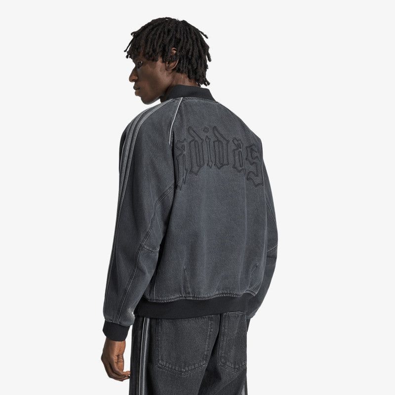 adidas SST Denim Track Top True Black Denim