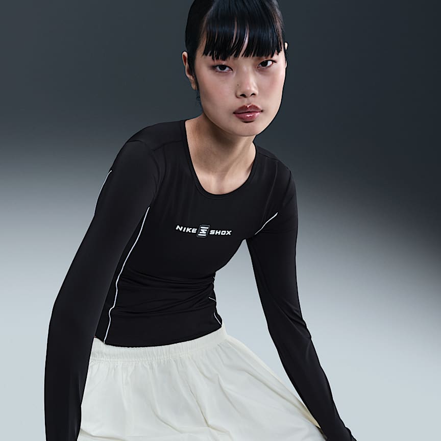 Nike Sportswear Shox Women's Long-Sleeve Top Black/ Black