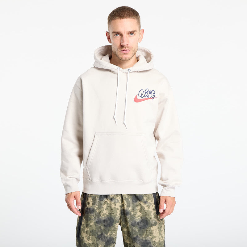 Nike Solo Swoosh Men's Fleece Hoodie Lt Orewood Brn