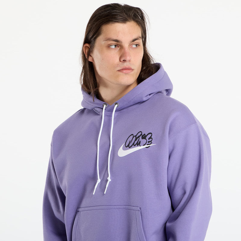 Nike Solo Swoosh Men's Fleece Hoodie Dusty Amethyst