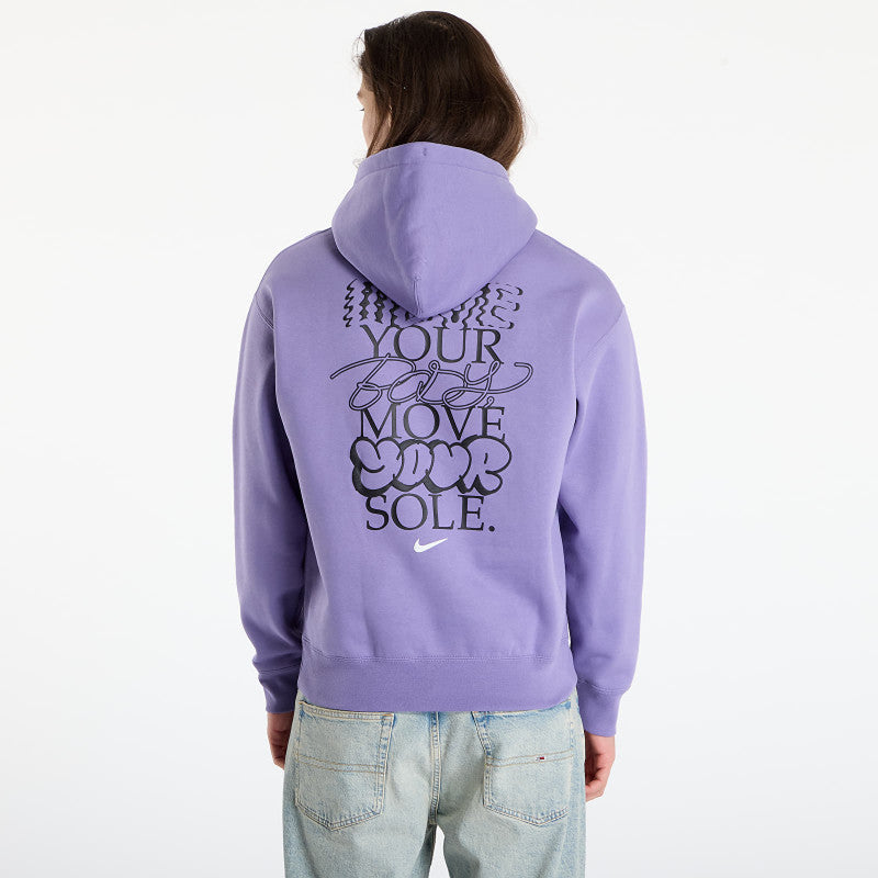 Nike Solo Swoosh Men's Fleece Hoodie Dusty Amethyst