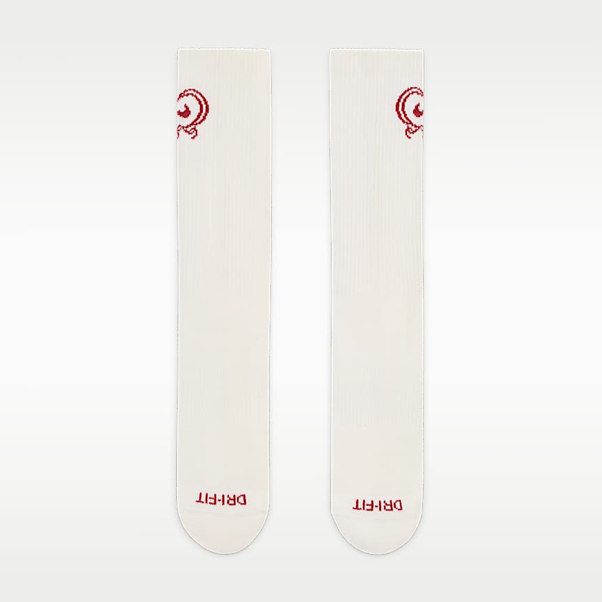 Nike Everyday Plus Cushioned Crew Socks 1-Pack Sail/ Team Crimson
