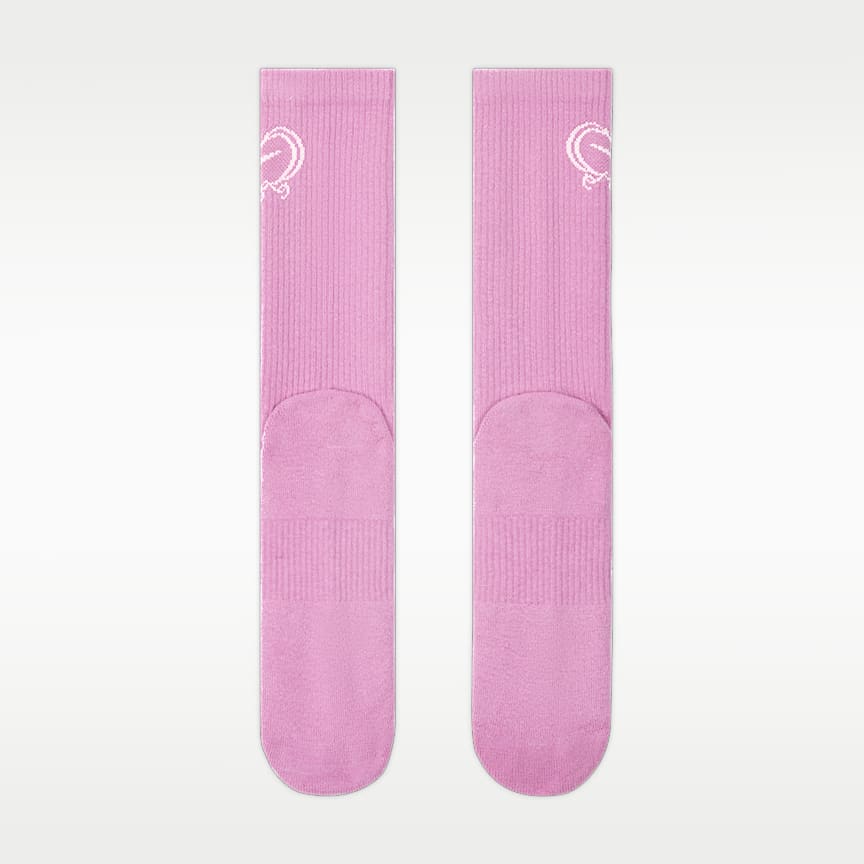 Nike Everyday Plus Cushioned Crew Socks 1-Pack Lt Magenta/ Sail