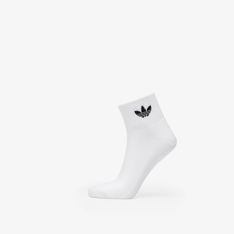 adidas Originals Mid Ankle Sock 3-Pack White/ Medium Grey Heather/ Black