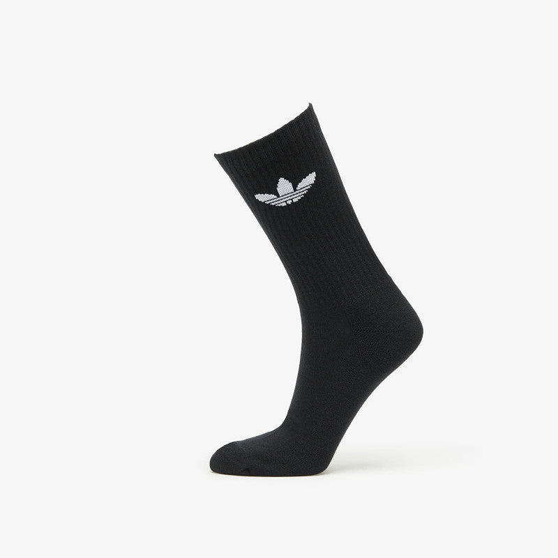 adidas Originals Trefoil Cushion Crew Socks 3-Pack Black