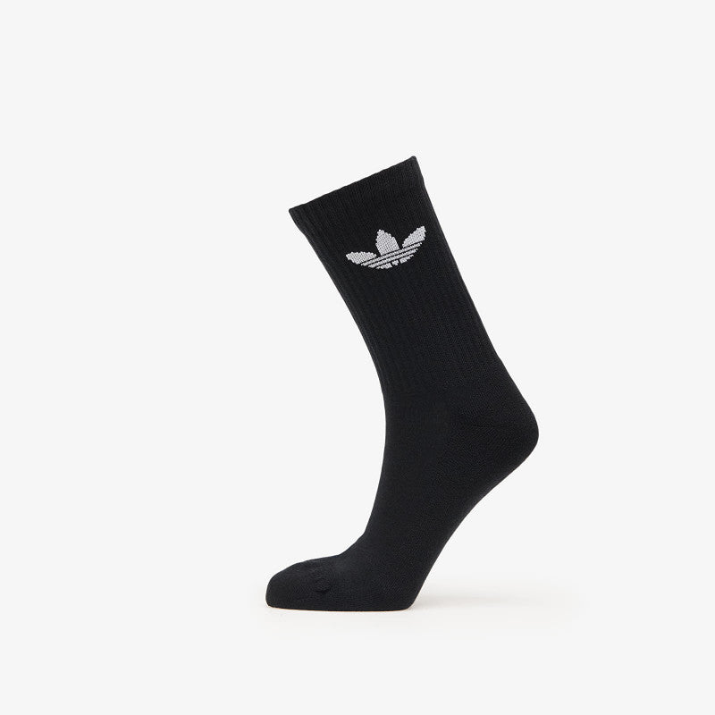 adidas Trefoil Crew Sock Cushion 6-Pack Black