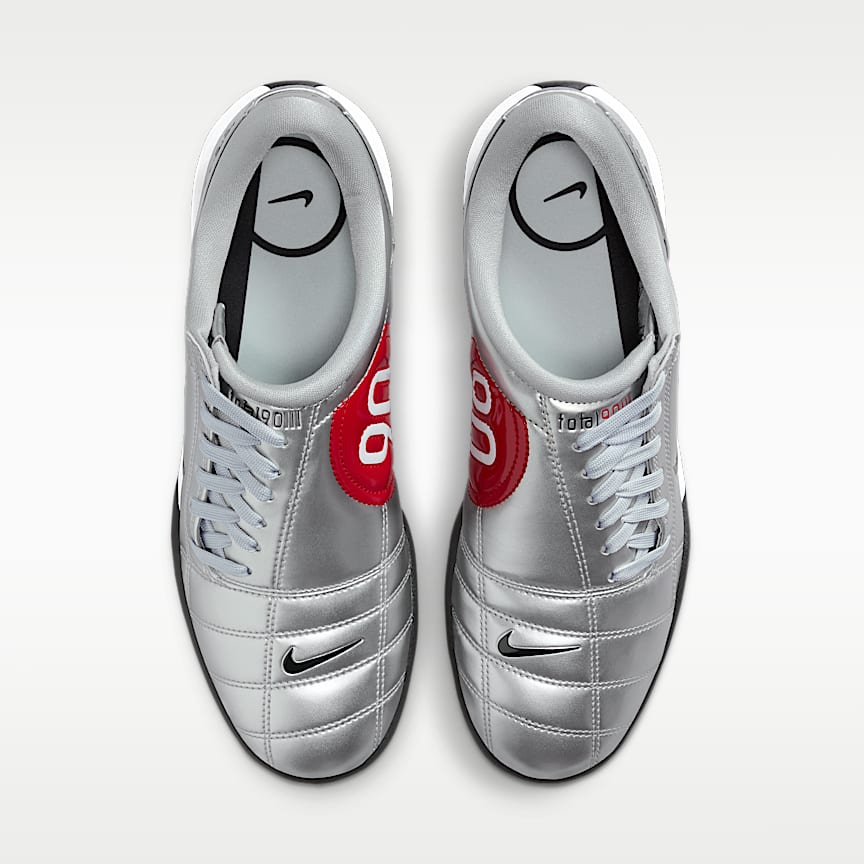Nike Wmns T90 Metallic Silver/ Black-University Red