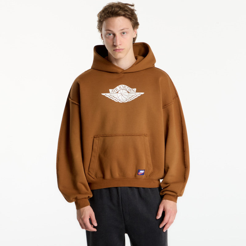 Jordan Flight Wings Men's Fleece Pullover Hoodie Lt British Tan/ Sail