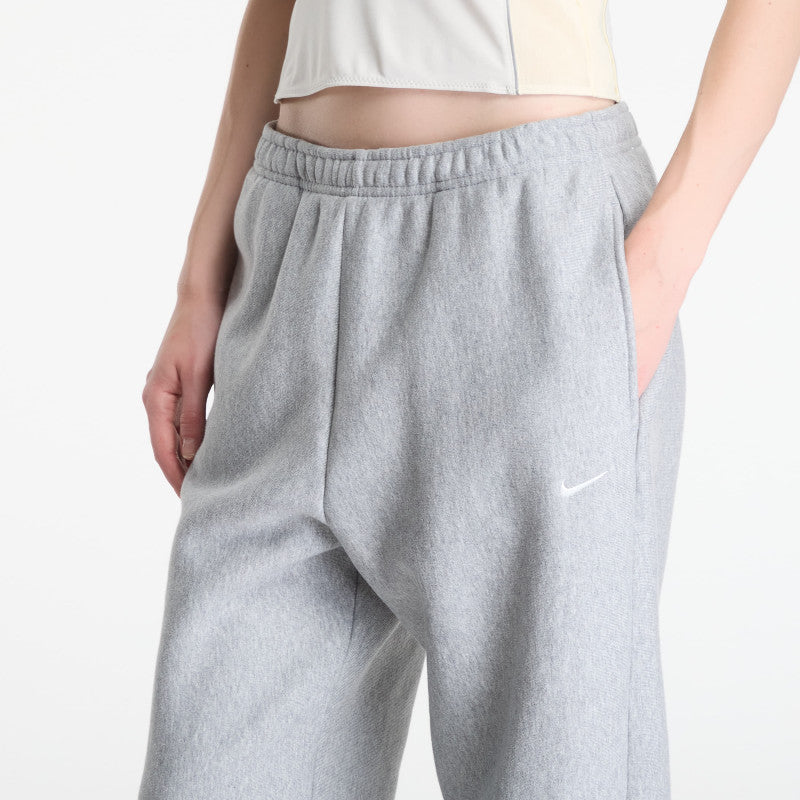 Nike Studio Fleece Heavyweight Women's Oversized High-Rise Joggers Dk Grey Heather/ Sail
