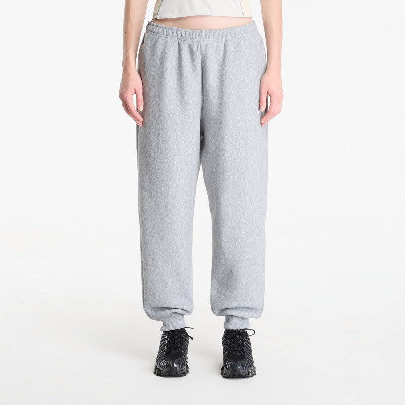 Nike Studio Fleece Heavyweight Women's Oversized High-Rise Joggers Dk Grey Heather/ Sail