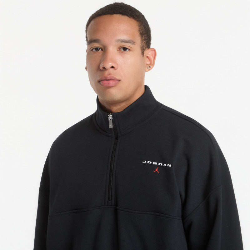 Jordan Flight Fleece Men's 1/4-Zip Top Black