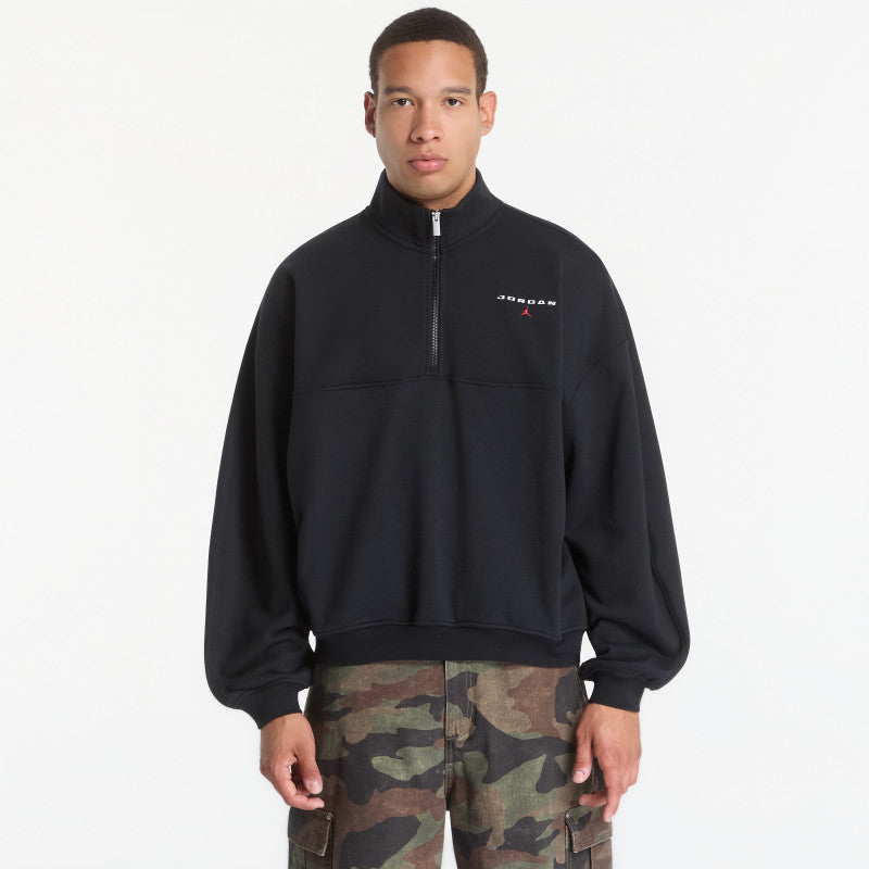 Jordan Flight Fleece Men's 1/4-Zip Top Black