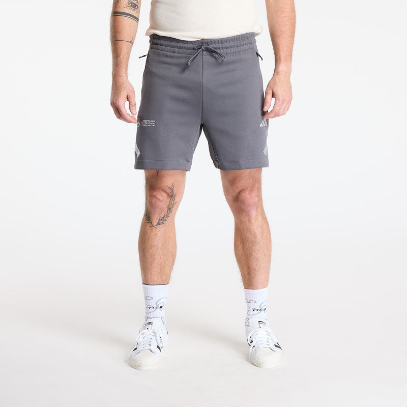 adidas AMG Mercedes Silver Shorts Grey Five