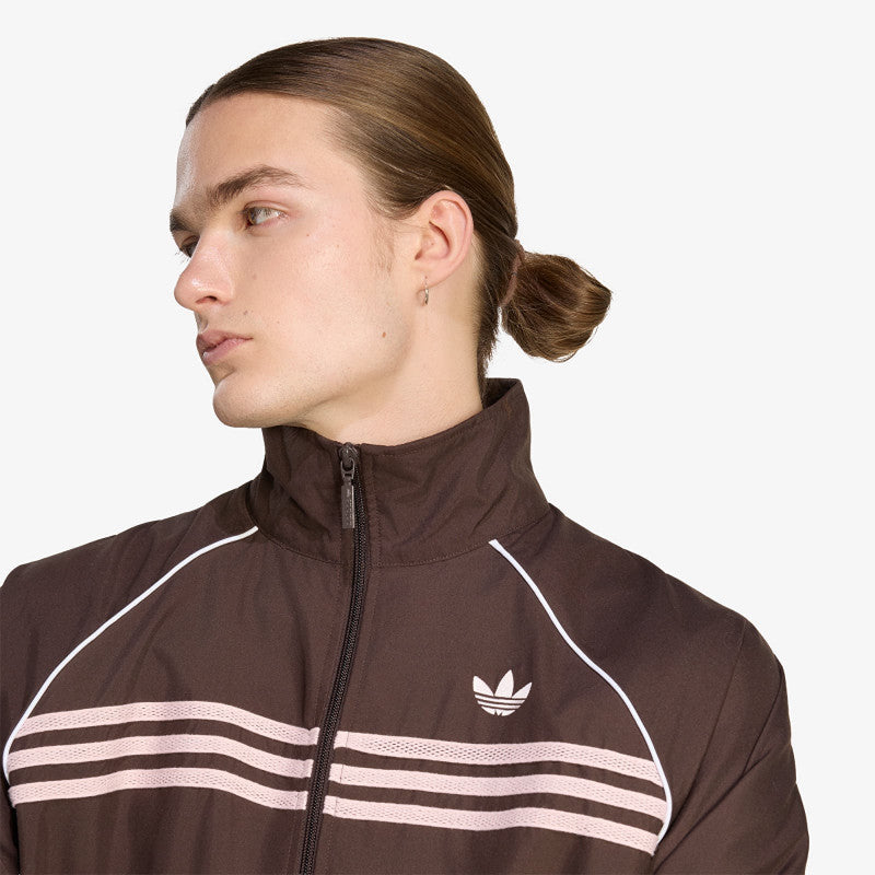 adidas Chest Stripes Track Top Aurora Coffee