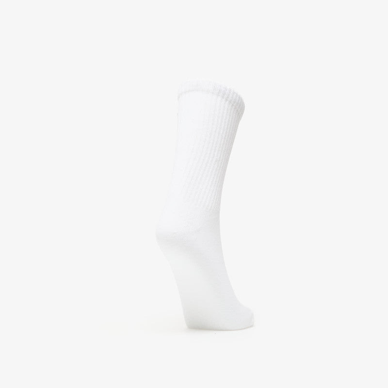 adidas Football Embroidered Crew Socks 2 Pairs White/ Black