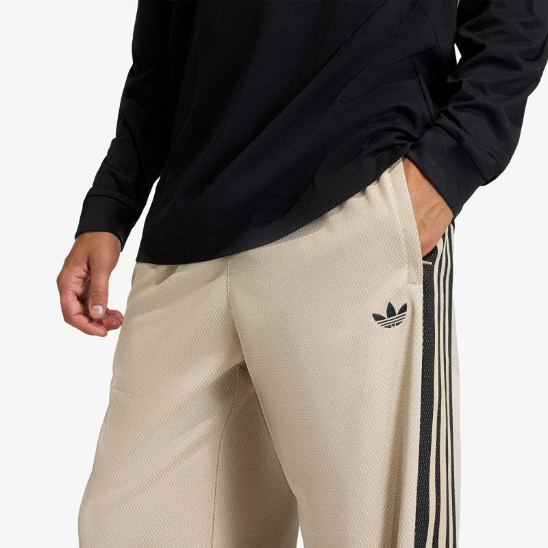 adidas Loose Mesh Tracksuit Bottoms Stone Khaki
