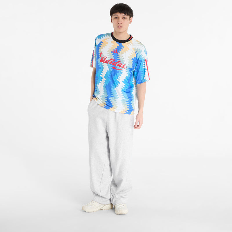 adidas House Of Tiro X Common Goal Jersey Off White/ Semi Ice Tangerine/ Ray Blue- Multicolor